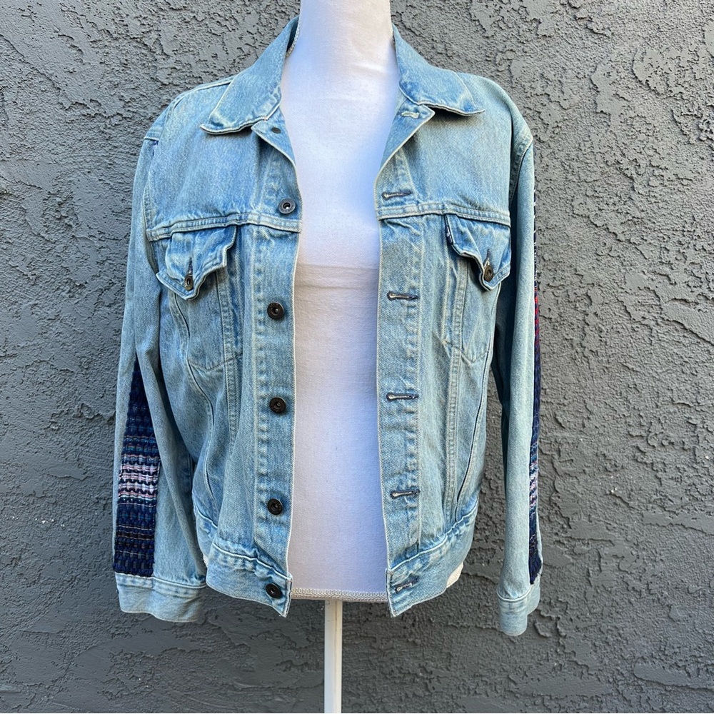 Levi's Made & Crafted Embroidered Trucker Jacket Size L - Picture 3 of 11